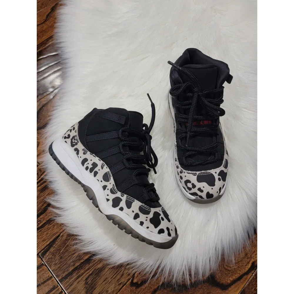 Nike Air Jordan 11 Retro PS 'Animal Instinct' Black Sail Big Kids Youth Size 3